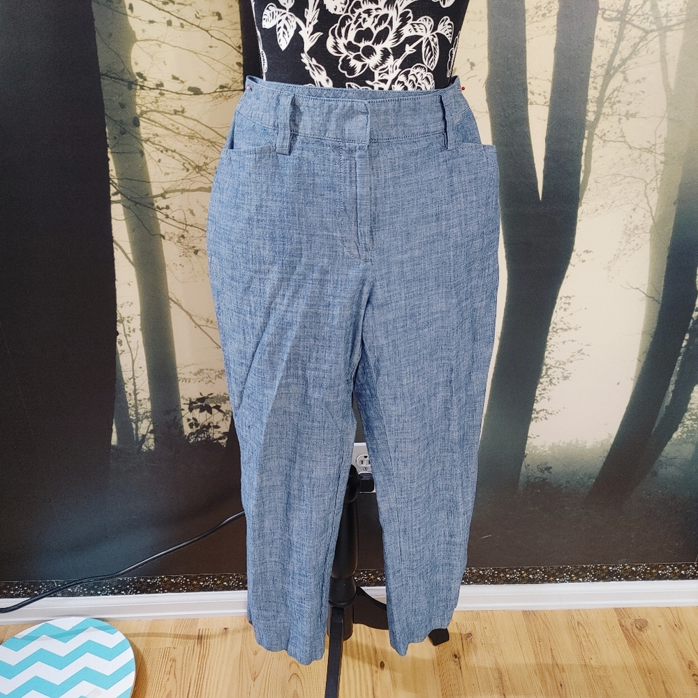 Lands' End Mid Rise Slim Leg Pants